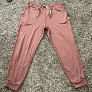 Vuori Performance Jogger Women’s Size Small DreamKnit Marsala Heather Pink
